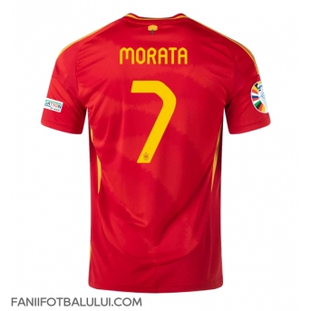 Spania Alvaro Morata #7 Tricou Fotbal Replică European 2024 Barbati Acasa